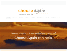 Tablet Screenshot of choose-again.com